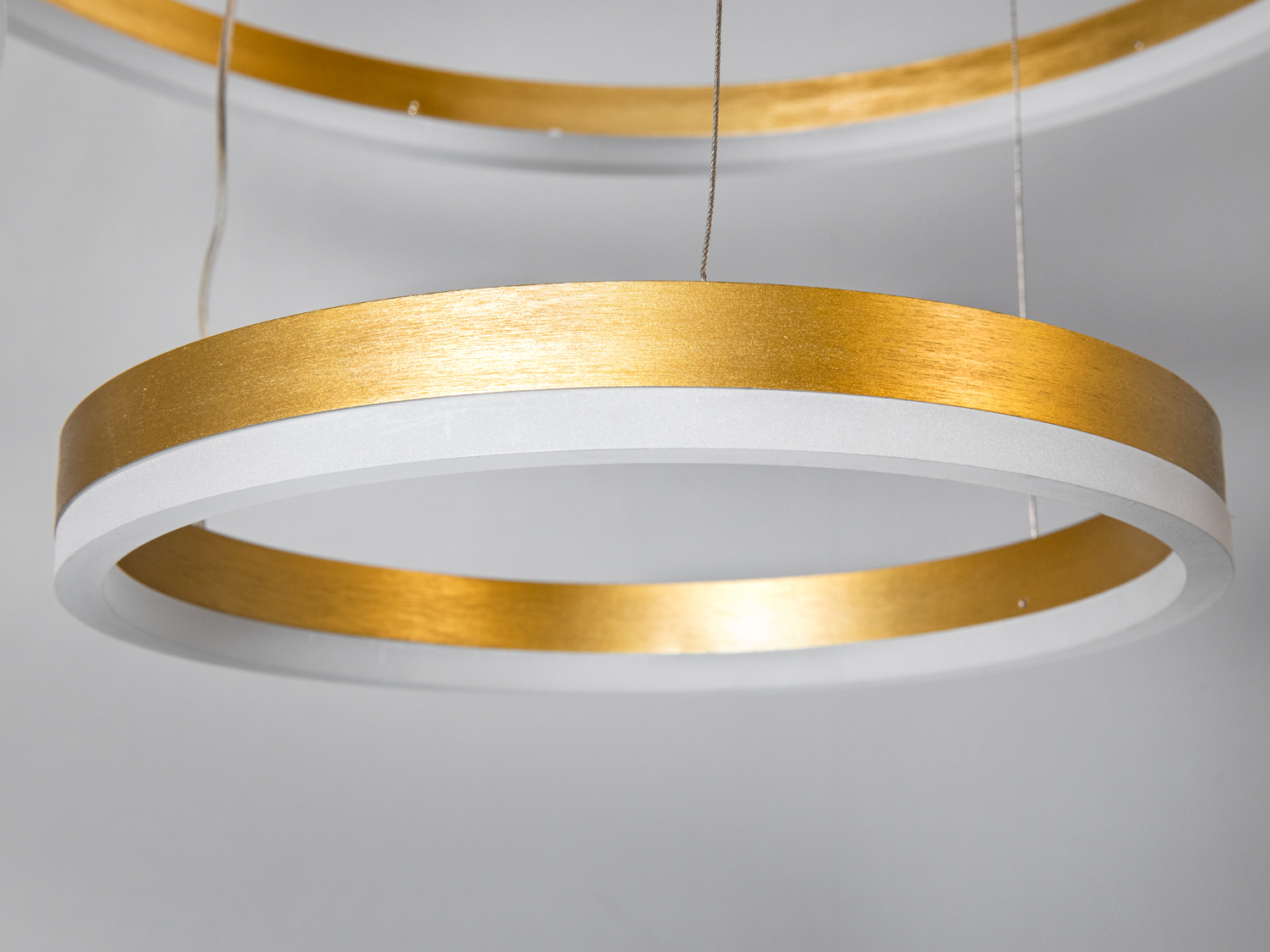 Підвісна LED люстра бронза 4 кільця 157Вт пульт