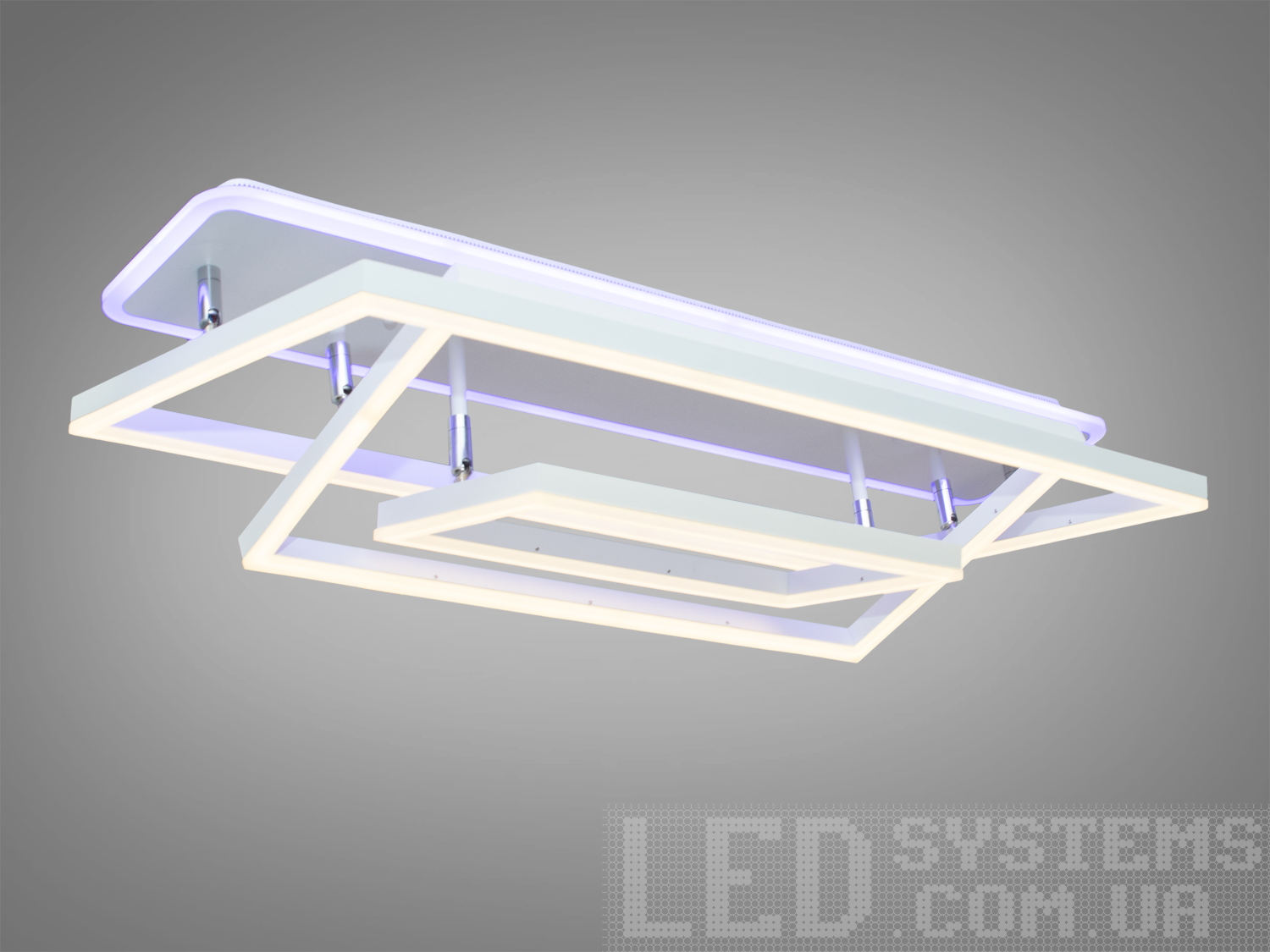Стельова LED-люстра з диммером та підсвічуванням, 190W
