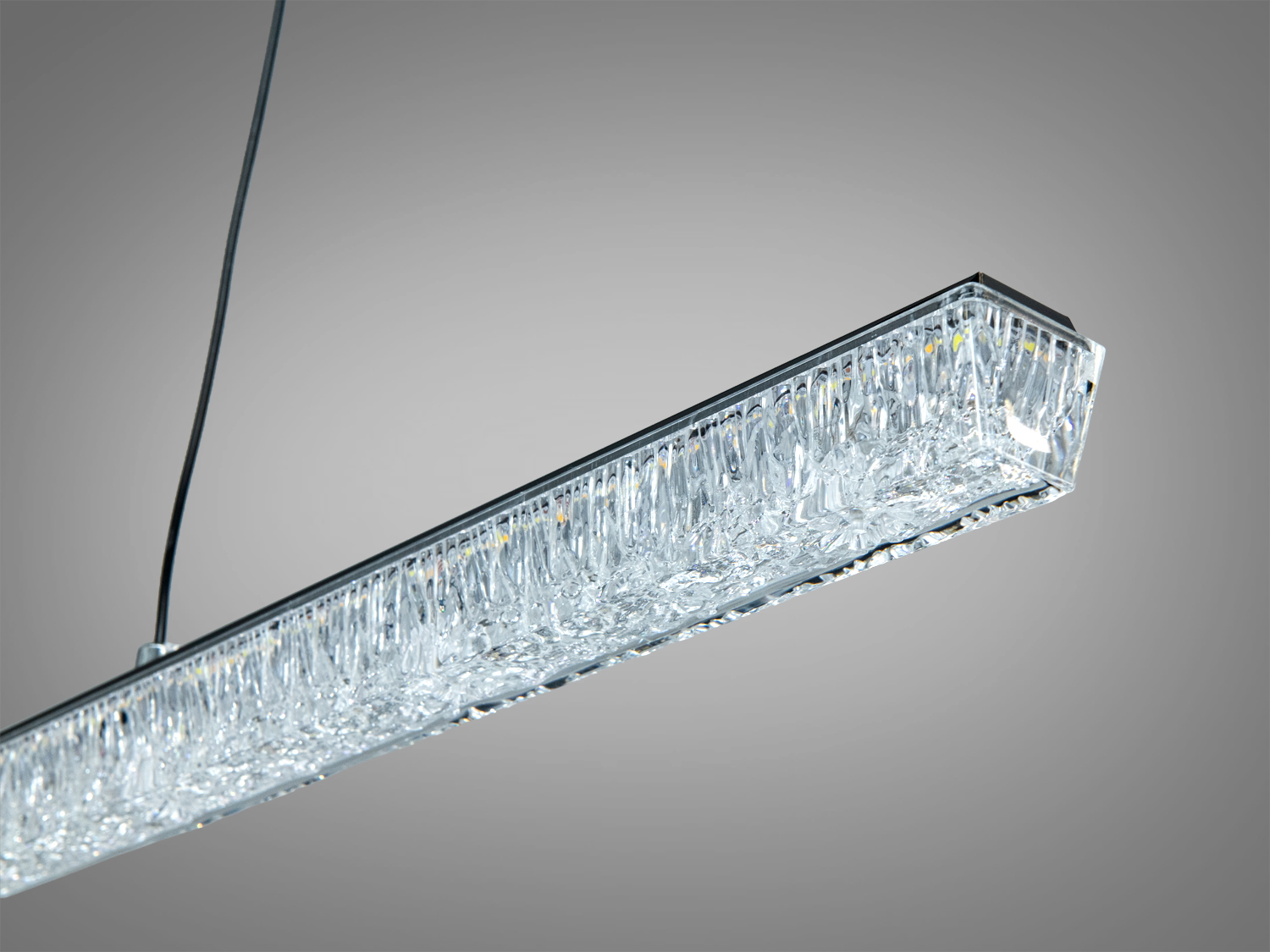 Лінійний LED підвіс чорний 27 Вт до 5 м2