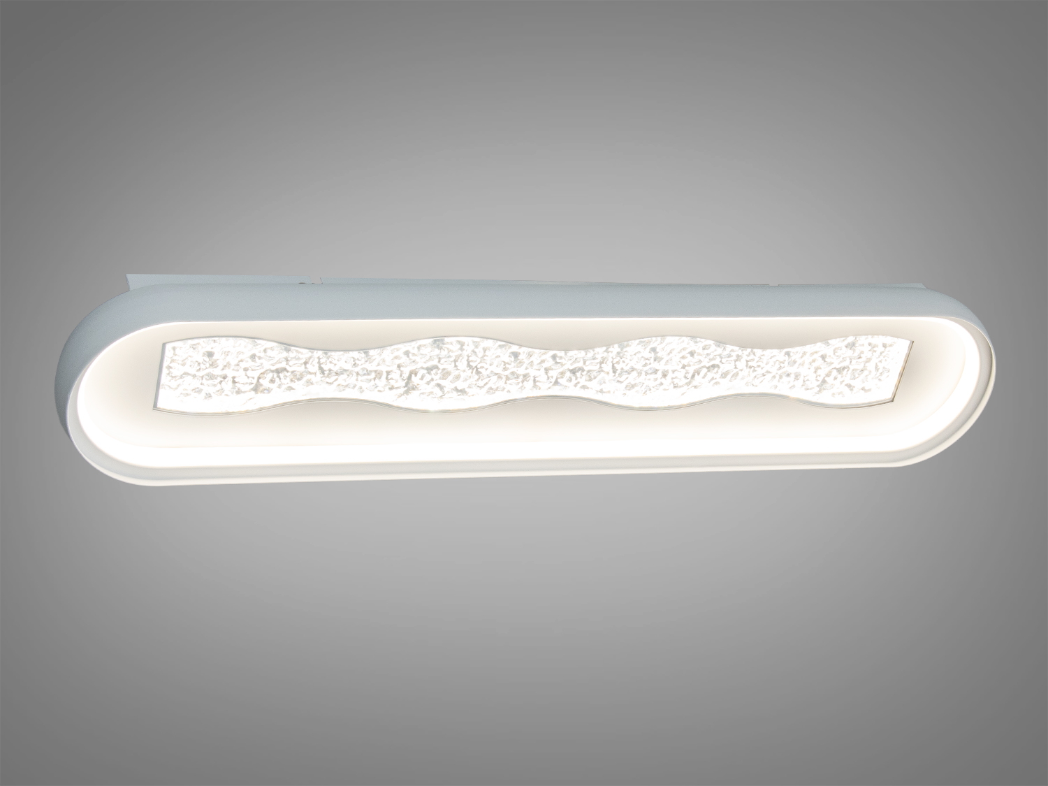 Світлодіодне бра Diasha 58Вт у білому кольорі з акриловим розсіювачем та 3 режимами 3200K/4100K/6500K. Орієнтовно для приміщень до 10 м², керування вимикачем.