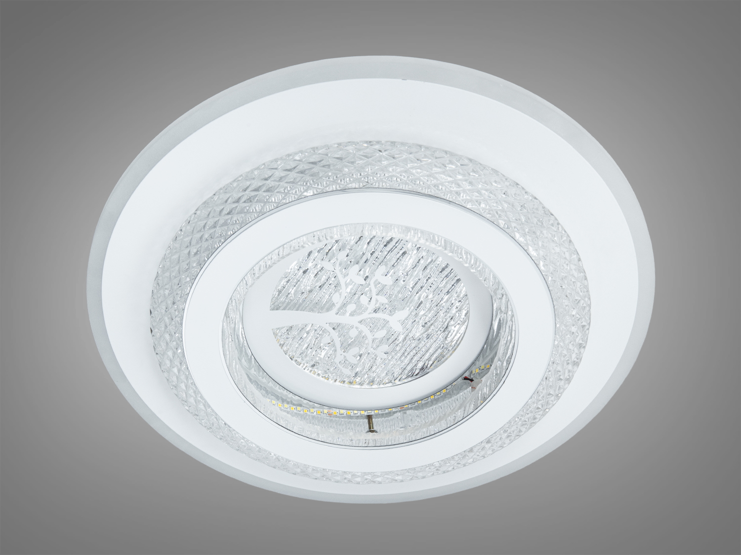 Світлодіодний стельовий світильник сірий 34Вт CCT