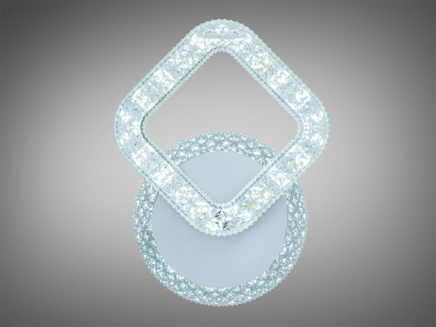 Біле настінне LED бра 10 Вт з кристалічним оздобленням для м’якого білого підсвічування. Підходить для коридору, спальні, вітальні. Артикул 135WH.