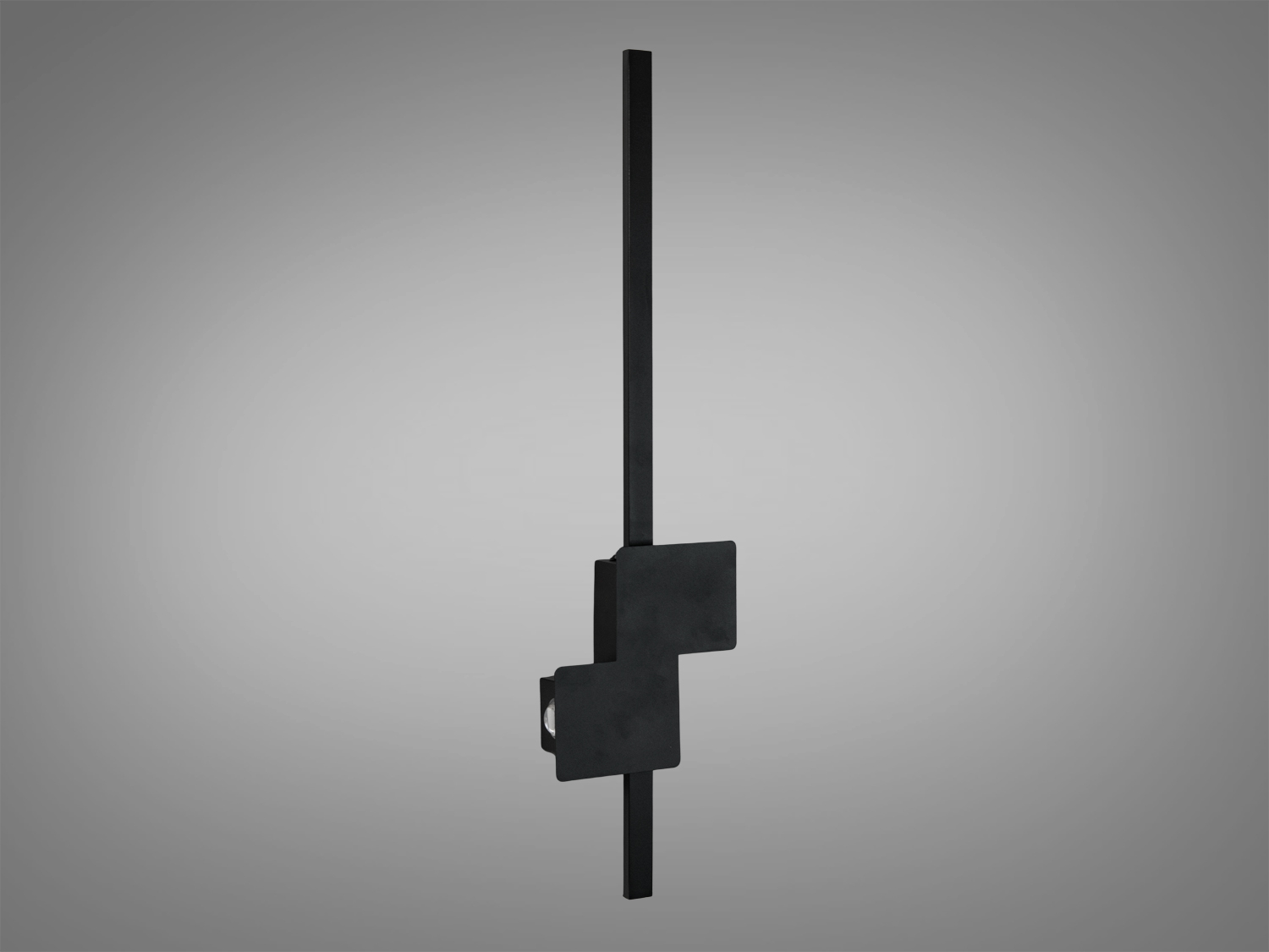 Стильний настінний світлодіодний лінійний світильник, 15W, чорний