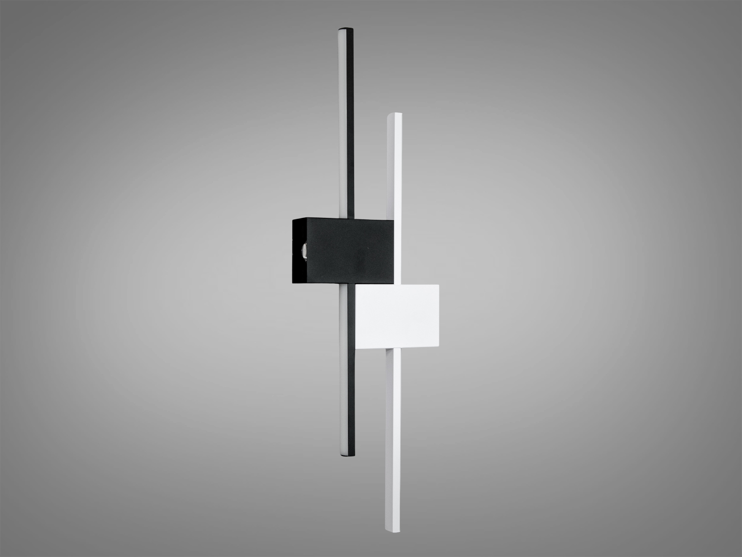 Лофтове світлодіодне настінне бра, 15W, чорний+білий
