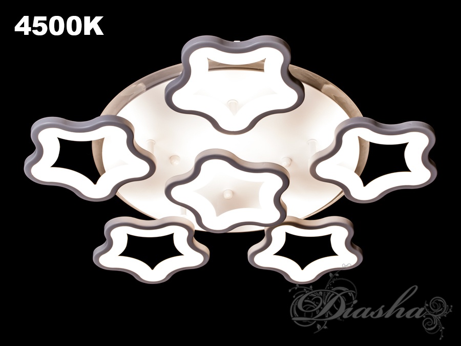 Стельова LED-люстра з диммером і підсвіткою, 105W