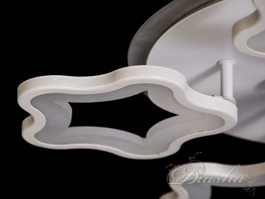 Люстра стельова LED Зірочки біла 95Вт димер