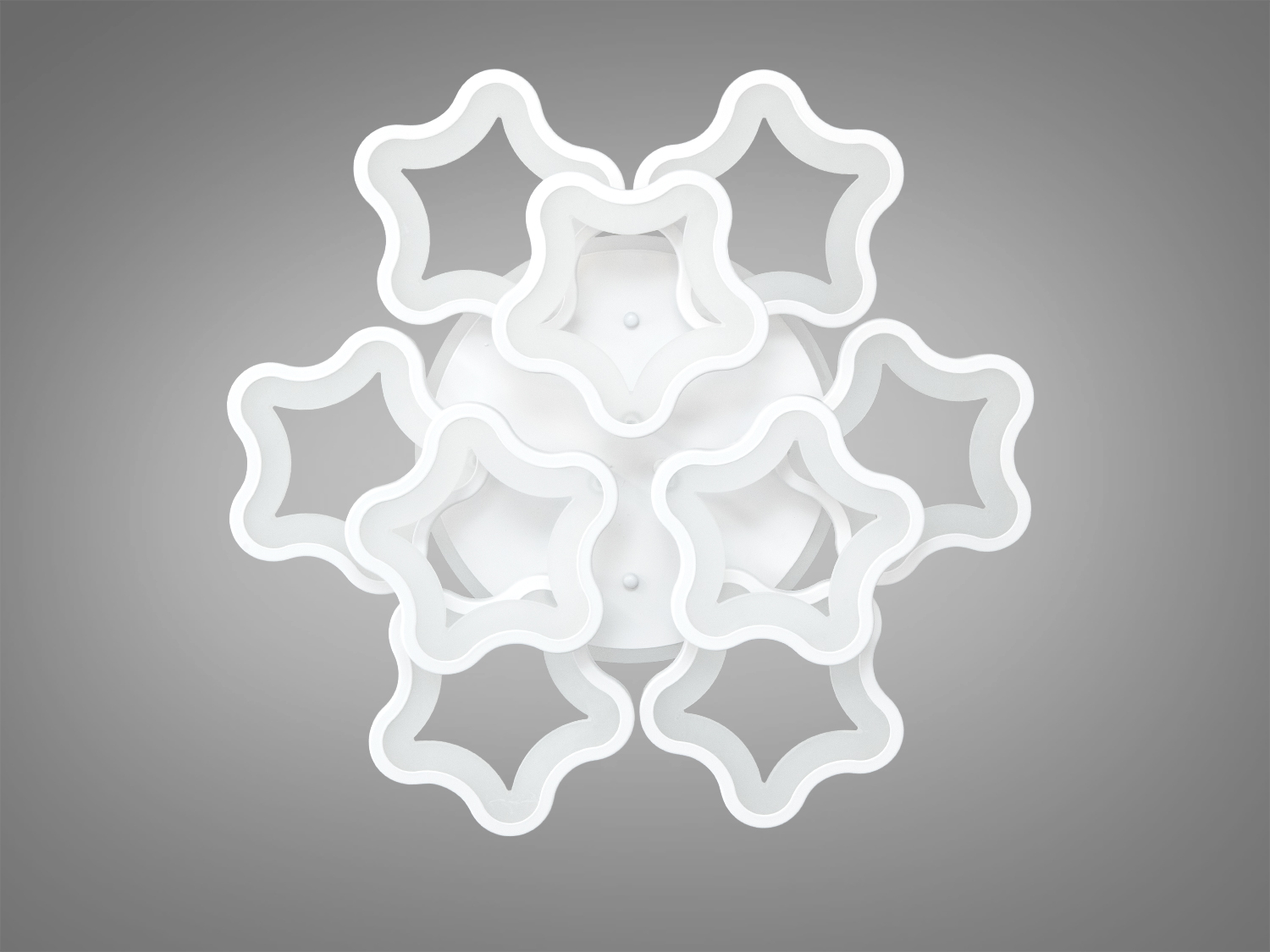 Стельова люстра Зірки біла 135Вт пульт 3 кольори