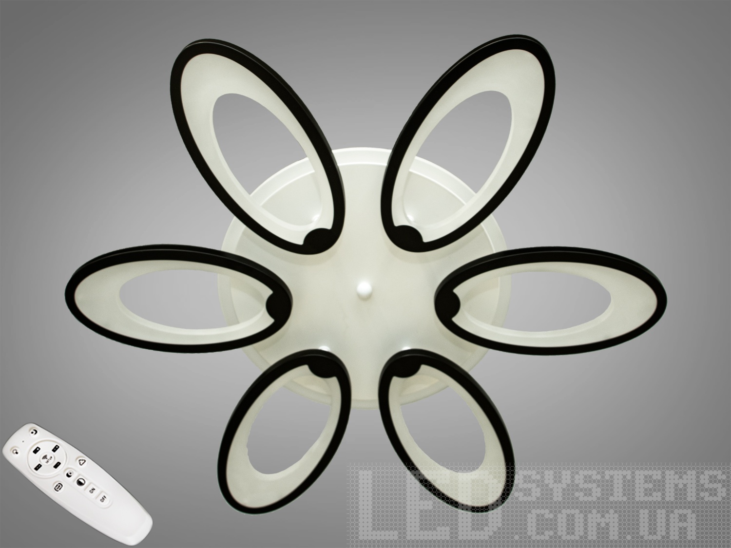 Зустрічайте саму хітову модель в хромованому виконанні.
Світлодіодна люстра має декілька режимів: холодний 6400К, нейтральний 4500К, теплий 2700К, синє LED підсвічування, поєднаний режим - будь основне світло плюс світлодіодне підсвічування - все залежить від вашого настрою.
Стельовий світильник має електронний димер, що дозволяє регулювати яскравість люстри від 5% до 100% за допомогою пульта, який поставляється разом з люстрою.
Люстра світить яскраво, але не сліпить за рахунок матеріалу - акрилу, до того ж цей матеріал дуже міцний - його важко пошкодити.
Легка вага, невелика висота, оригінальний дизайн з хромованими частинами, пульт, димер, додаткове підсвічування - вам обов'язково сподобаються наші люстри.