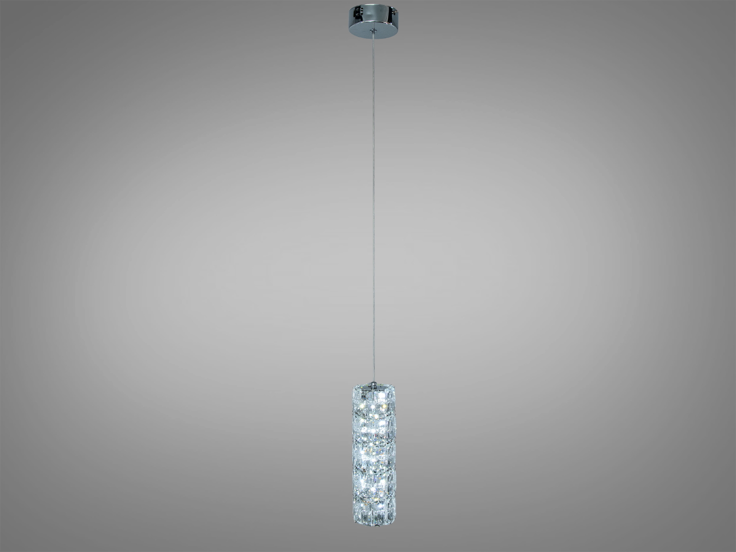 Світлодіодний підвіс Diasha хром 8 Вт кришталь