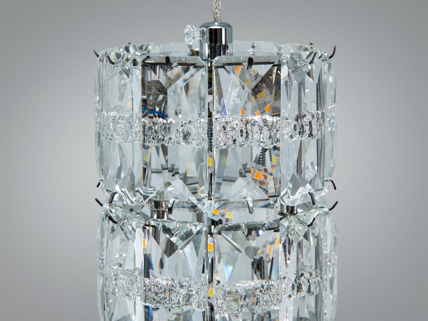 Світлодіодний підвіс Diasha хром 8 Вт кришталь