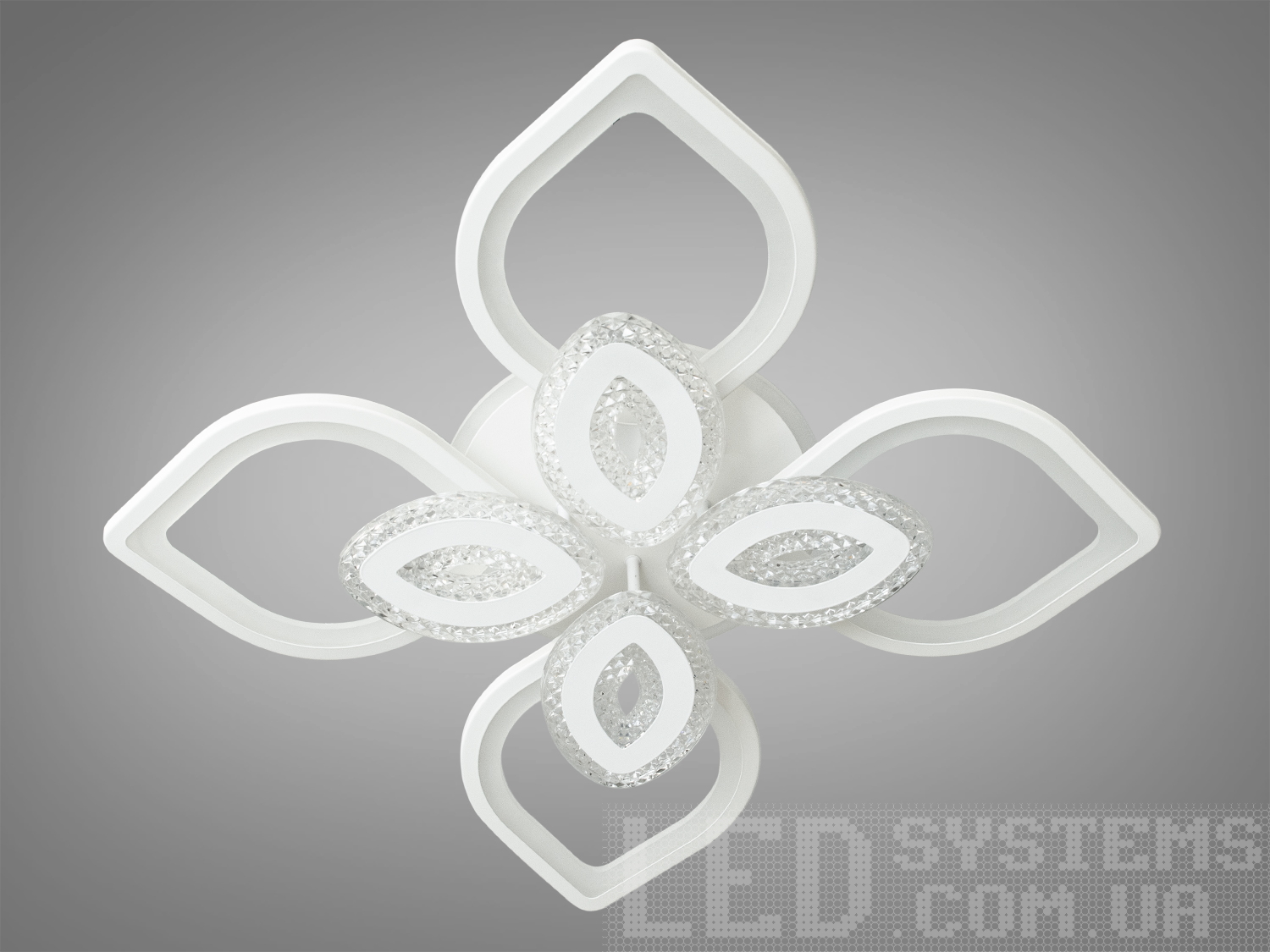 Стельова LED-люстра з диммером та підсвічуванням, 170W