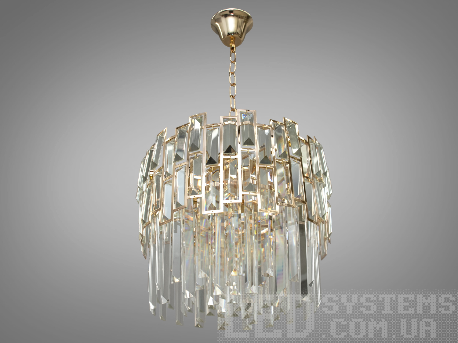 Сучасна кришталева люстра