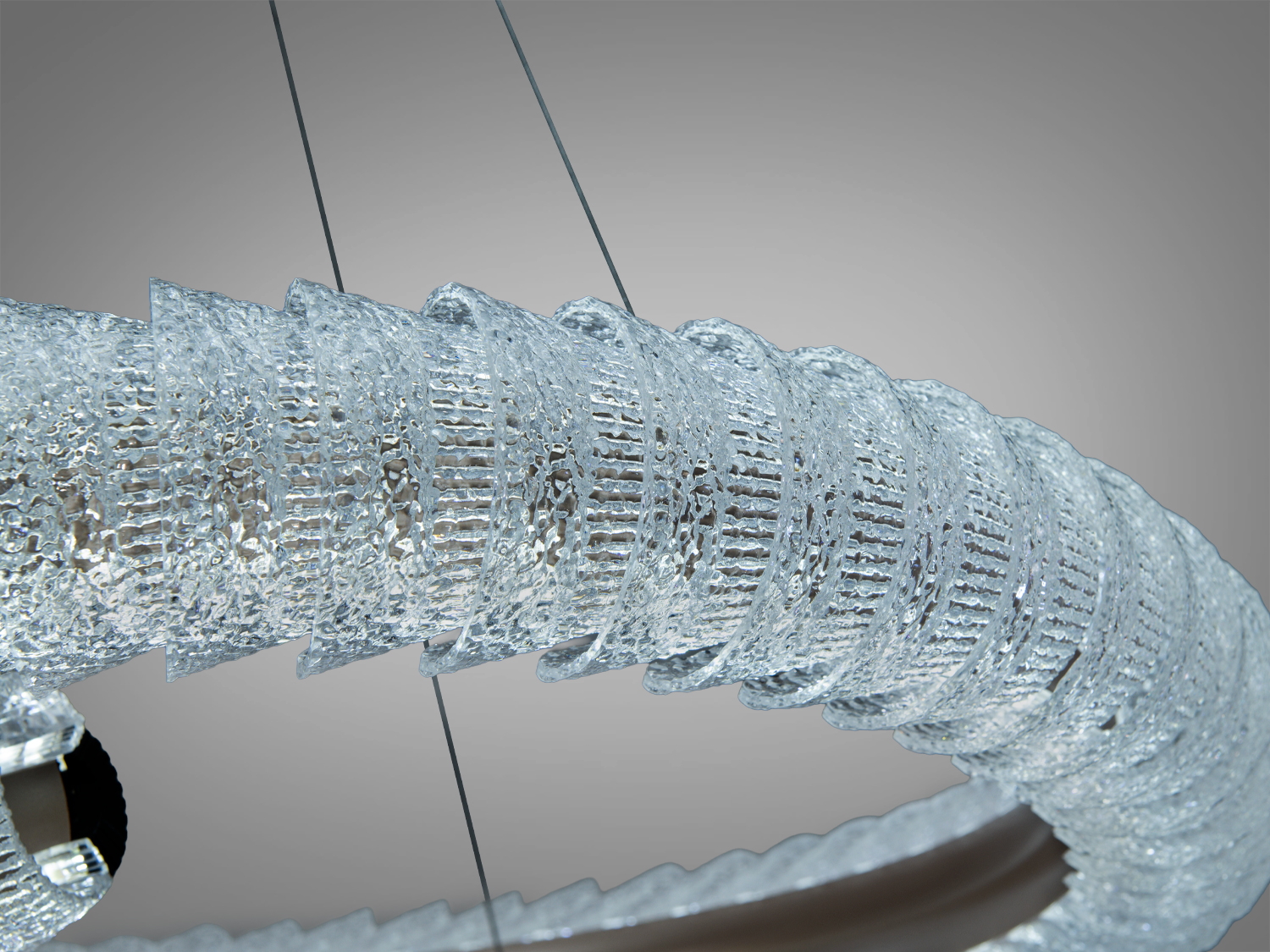 Підвісна LED люстра Diasha шампань 86Вт пульт 3CCT