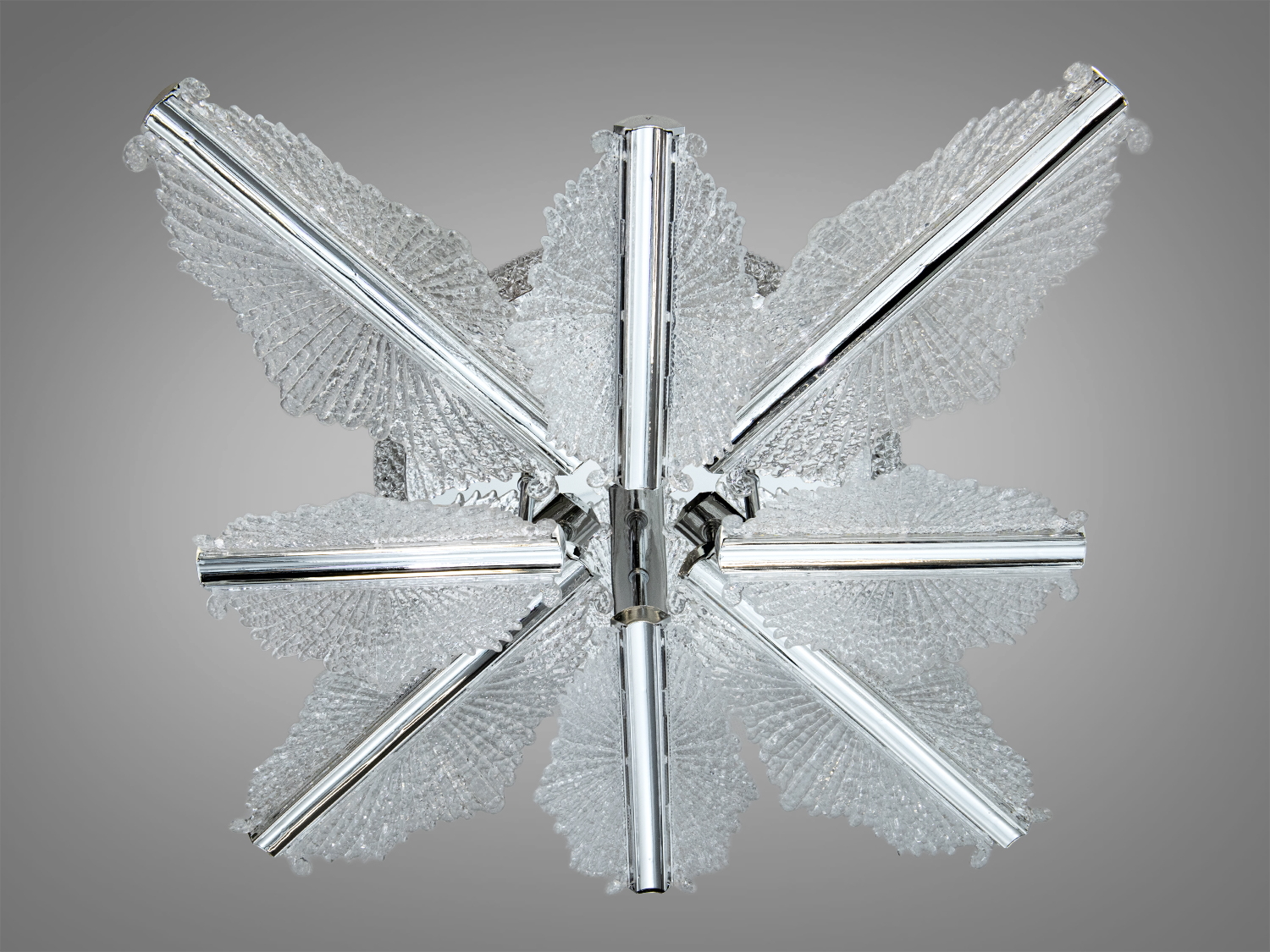 Стельова LED люстра хром 105W пульт димер