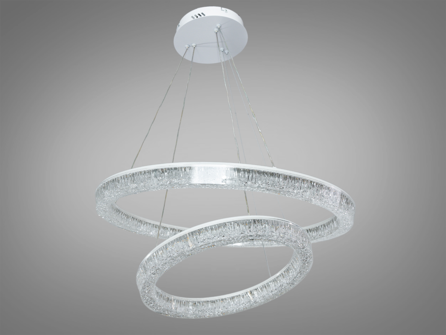 Світлодіодна підвісна люстра біла 110 Вт 6050 Лм ПДУ