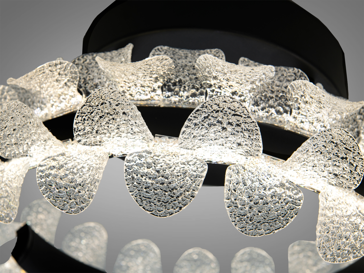 Підвісна LED люстра Diasha шампань 86Вт пульт 3CCT