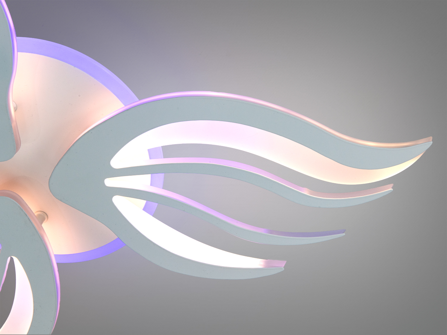 Стельова LED люстра біла 52Вт пульт димер 3модулі