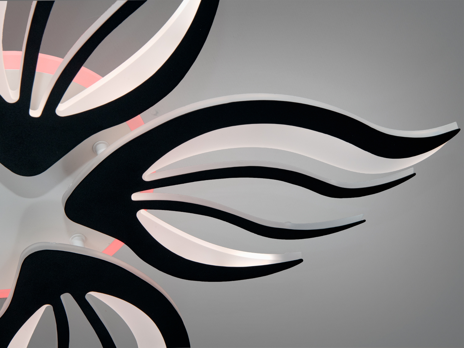 Люстра LED стельова Diasha чорна 78Вт димер