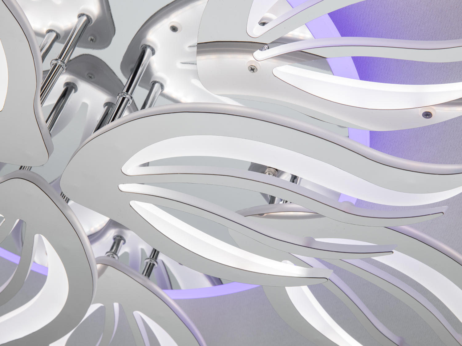 Стельова люстра LED Diasha хром 150W пульт димер