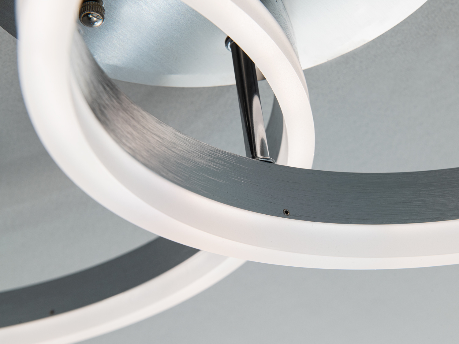 Люстра стельова Diasha кільця біла 50W димер пульт