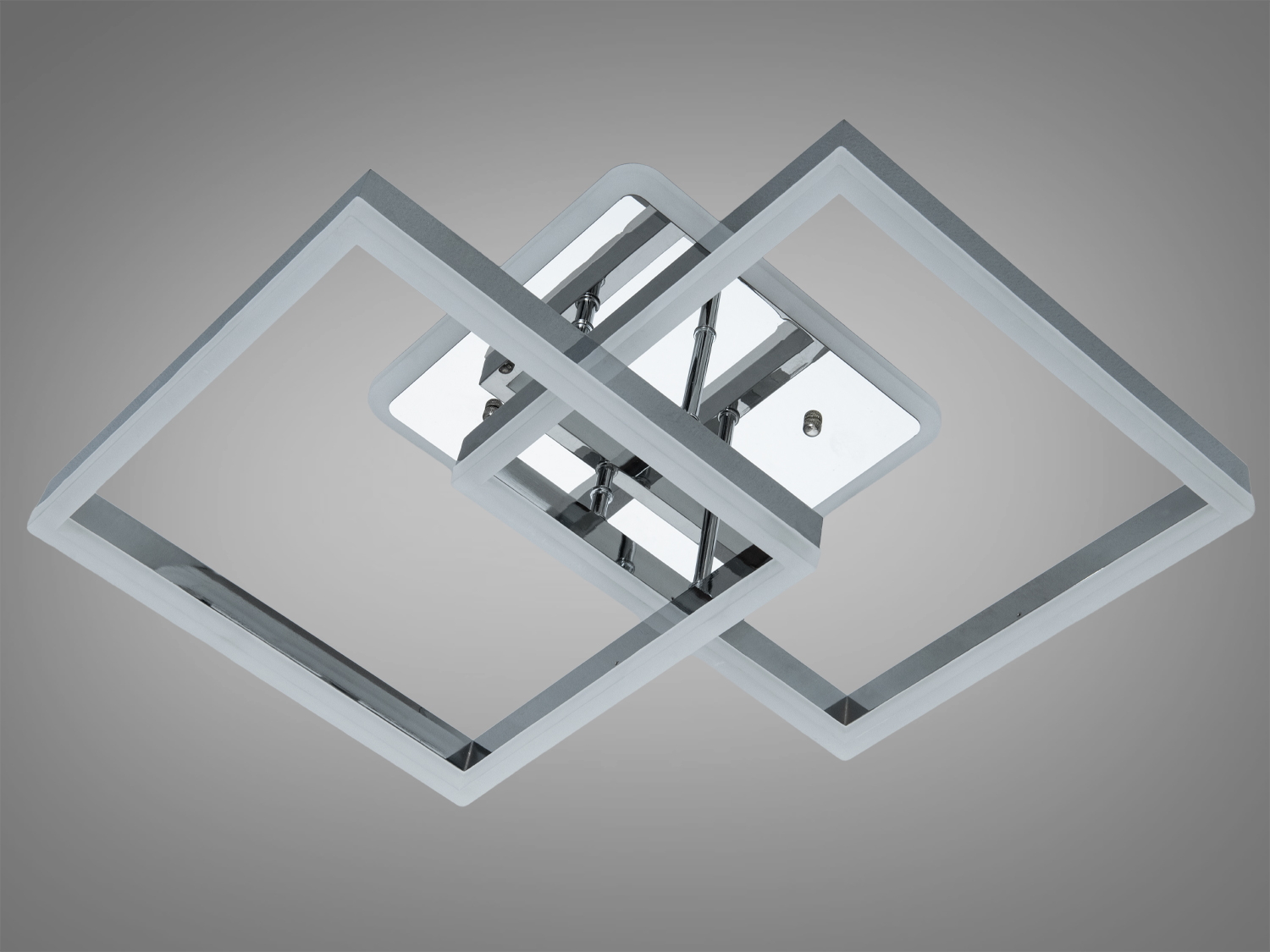 Стельова LED люстра хром 64W пульт