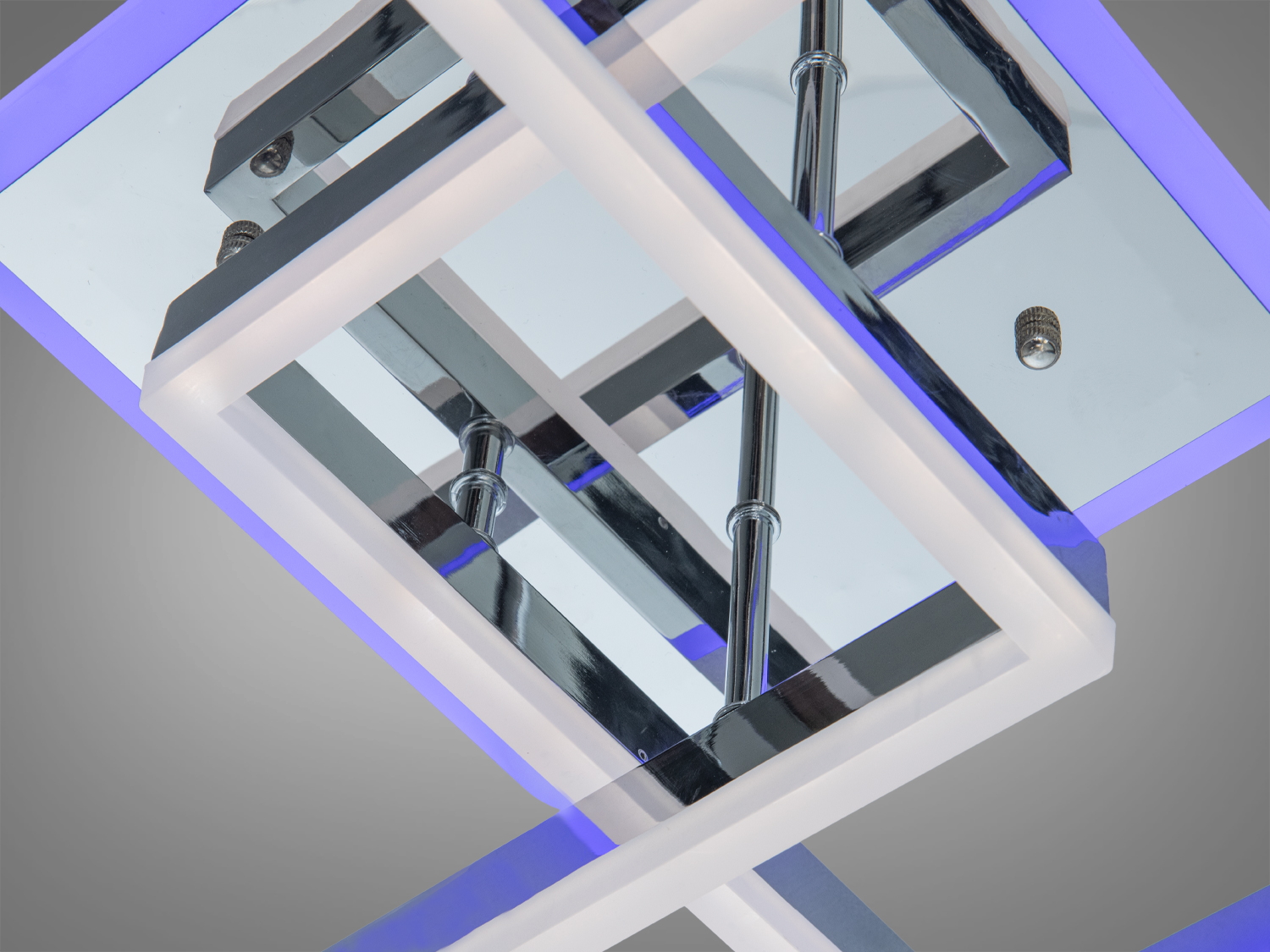 Стельова LED люстра хром 64W пульт