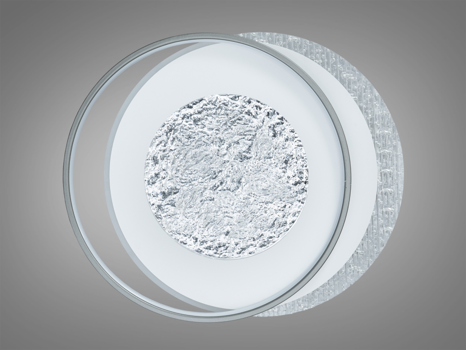 Світлодіодна стельова люстра чорна вставка 90 Вт