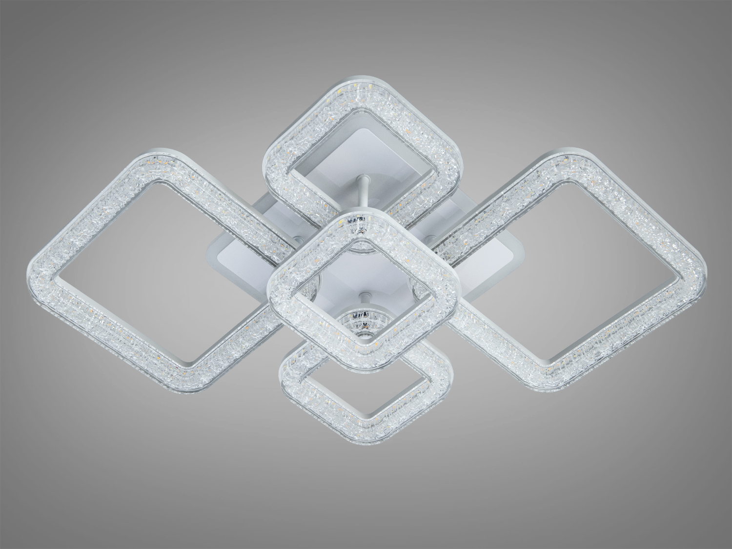 Стельова LED люстра біла 63 Вт пульт димер підсвітка