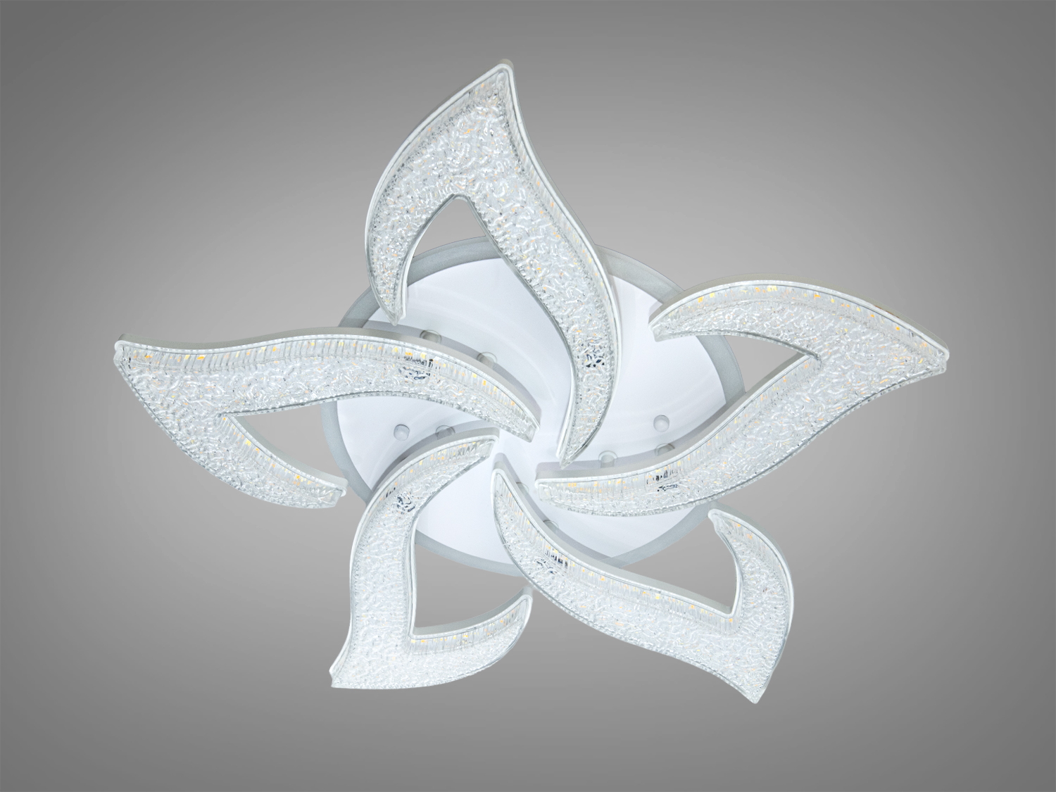 Стельова LED люстра біла 75W пульт димер