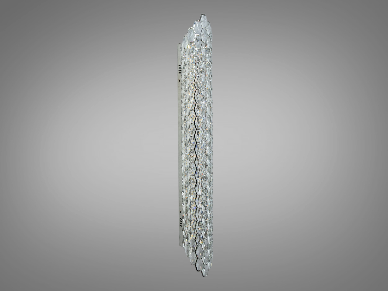 Настінний світильник бра Diasha хром кришталевий каскад