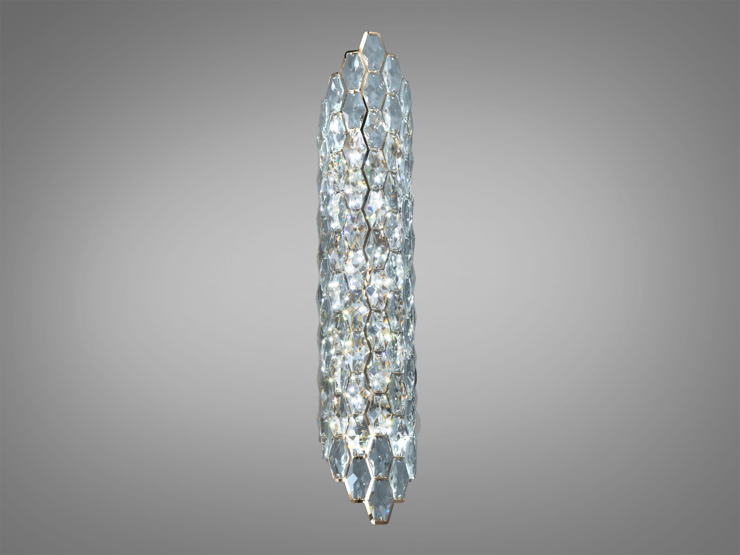 Світильник з шестикутного кришталю, для декоративного освітлення.