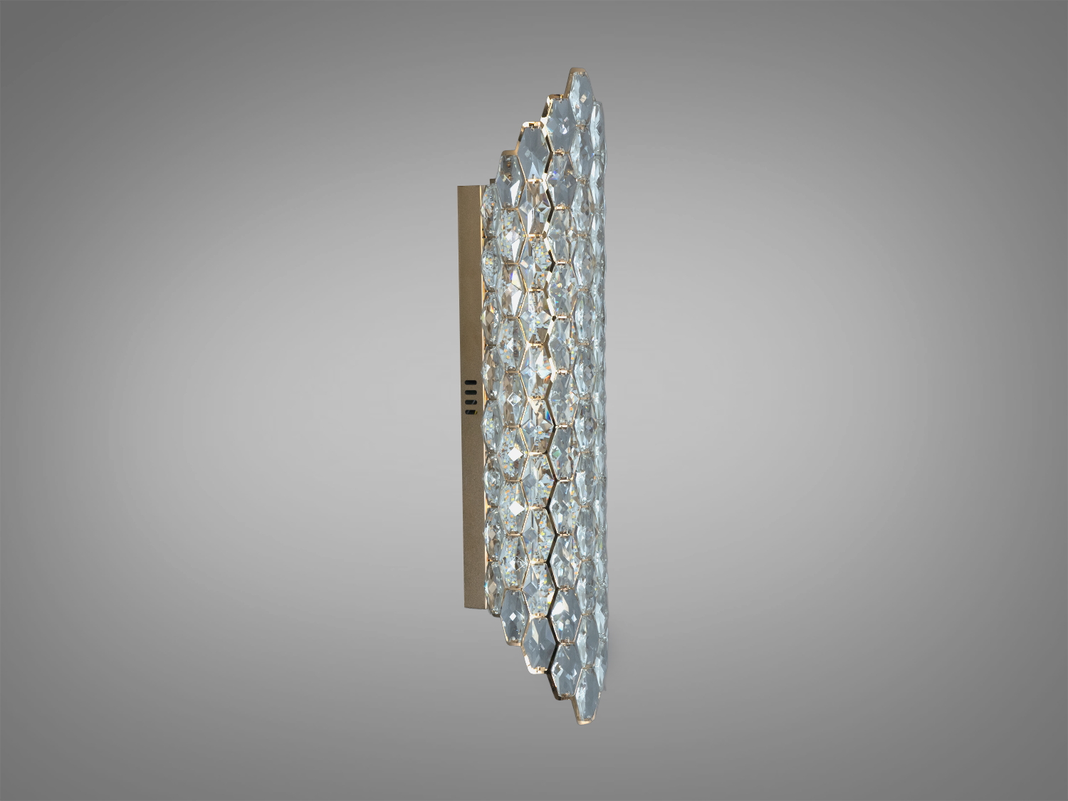 Бра світлодіодне кришталеве золото 14 Вт 770 лм