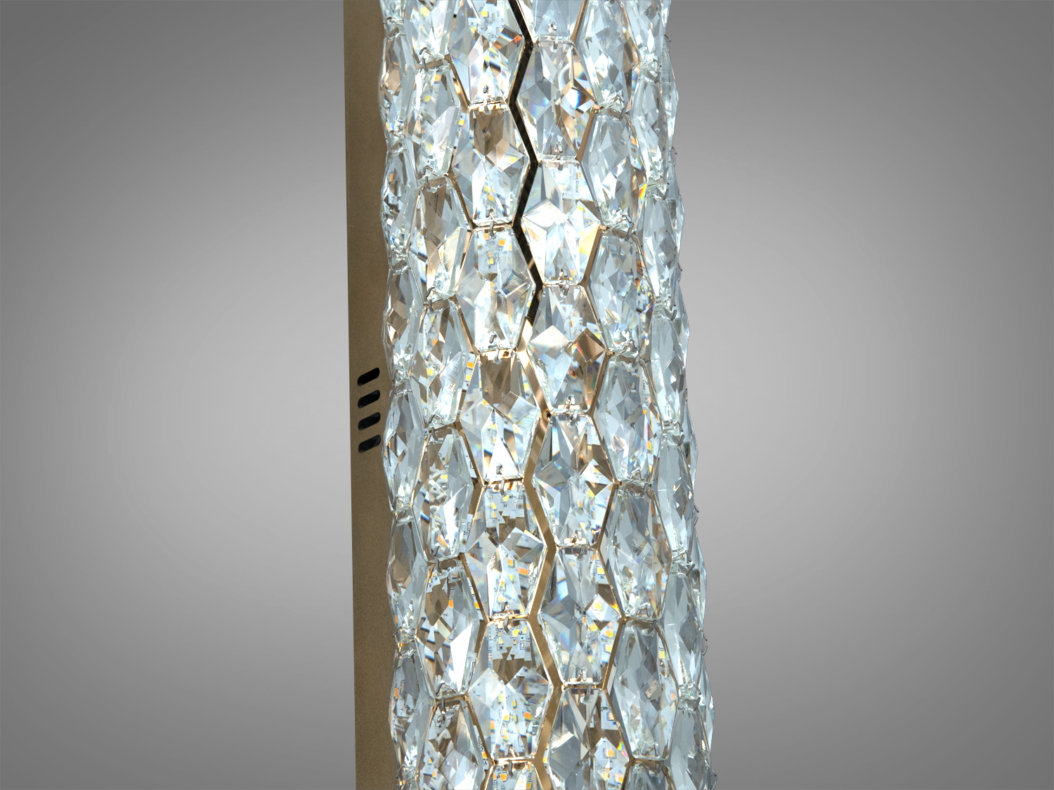 Бра світлодіодне кришталеве золото 14 Вт 770 лм