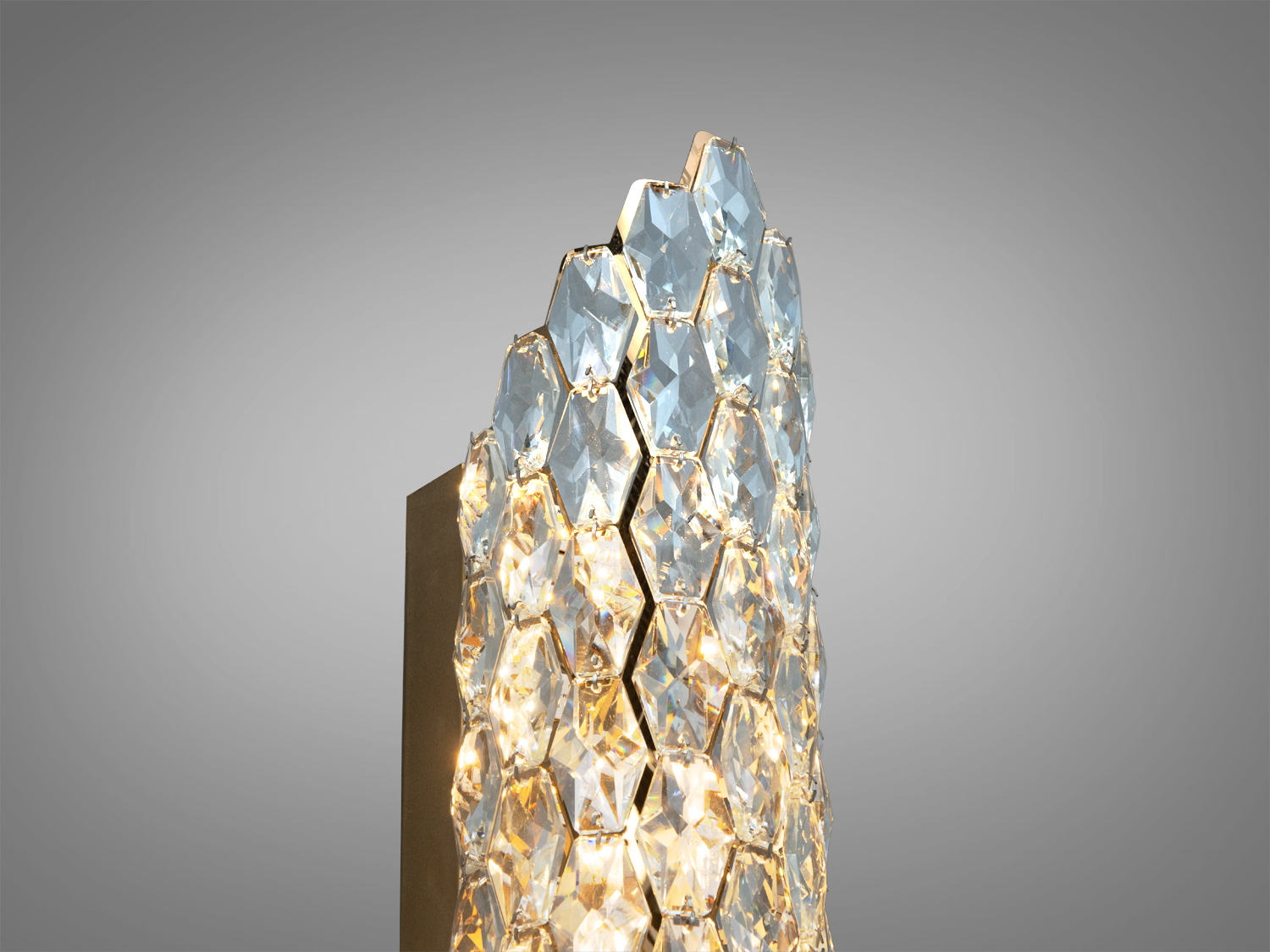 Бра світлодіодне кришталеве золото 14 Вт 770 лм