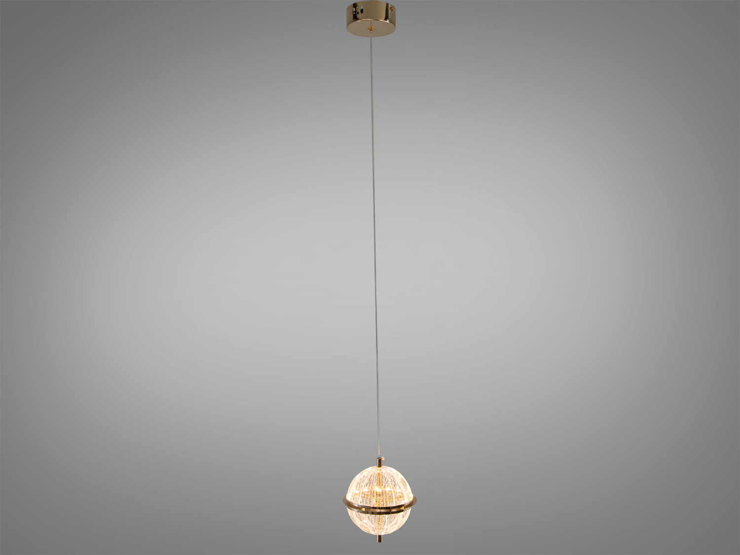 Підвісний світильник LED сфера золото 14Вт