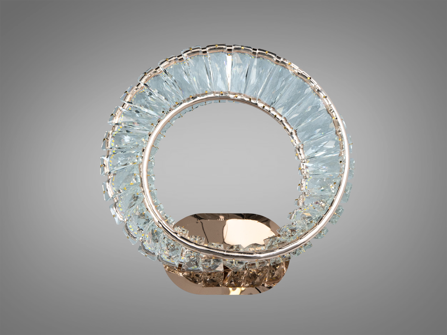 Настінний кришталевий LED бра 42 Вт золото