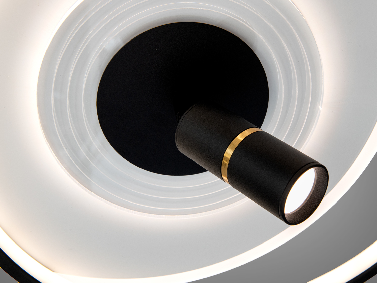 LED люстра Diasha білий чорний 64Вт димер пульт