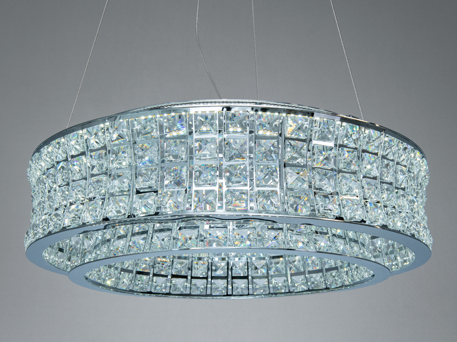 Люстра підвісна LED Diasha золото 85Вт з пультом