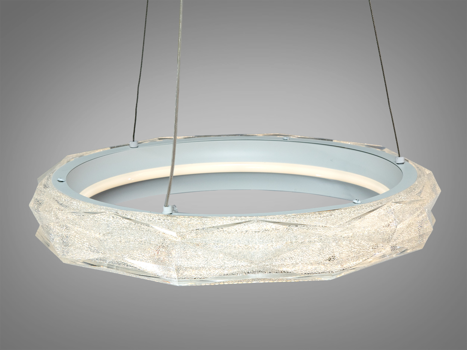 Підвісна люстра LED Diasha біла 52Вт з пультом