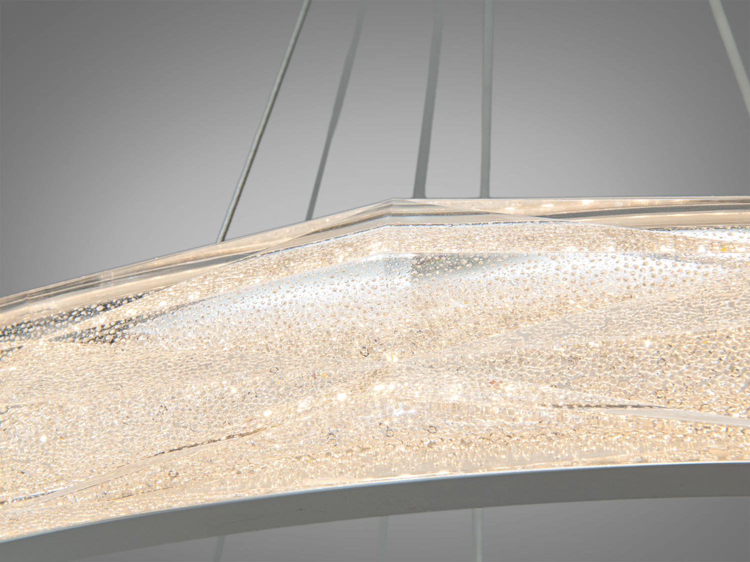 Підвісна люстра LED Diasha біла 200 Вт 2 кільця