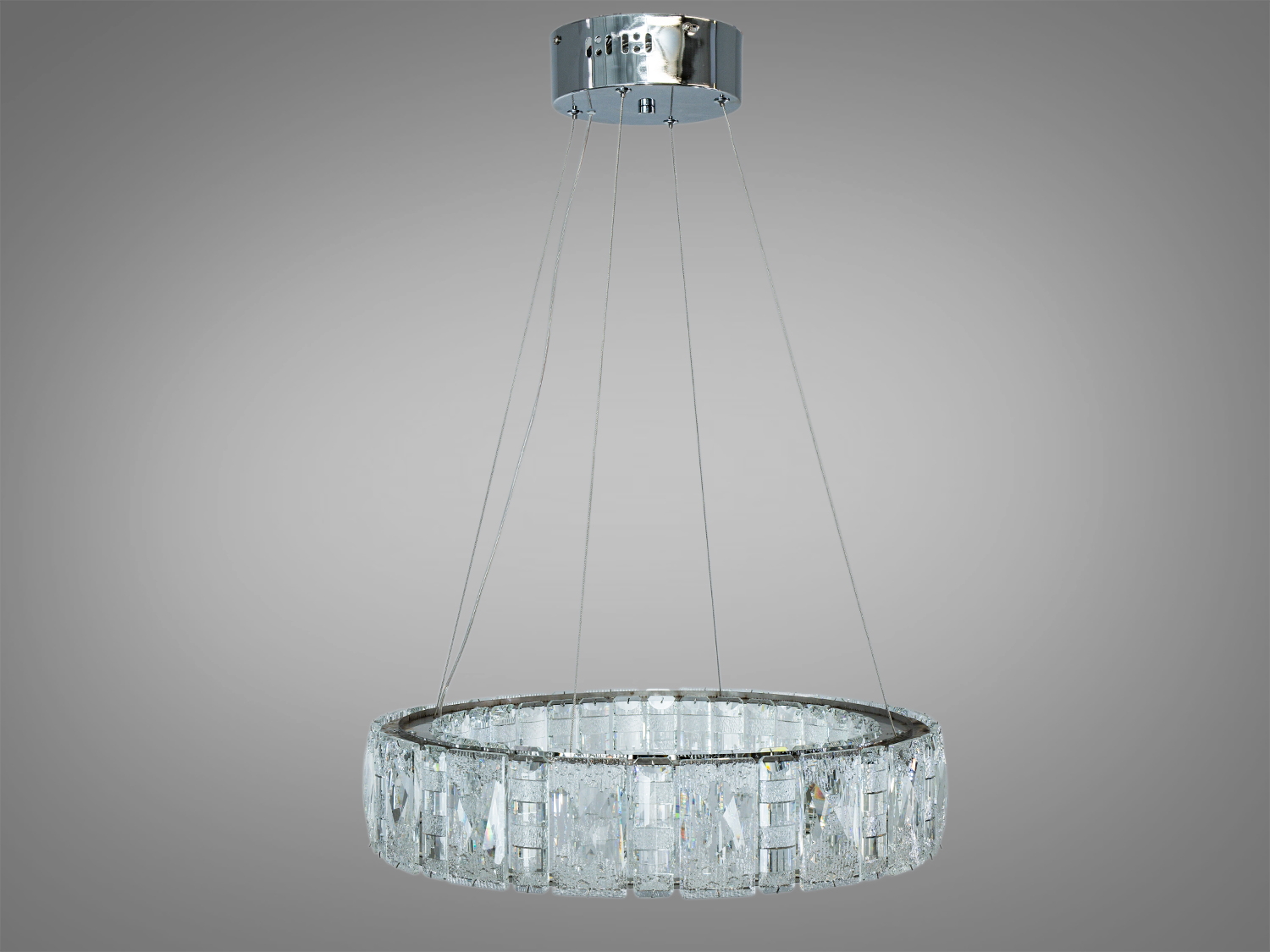 Підвісна люстра Diasha золото кришталь 68Вт LED