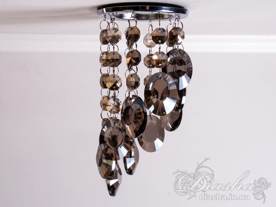 Точковий світильник із кришталевими підвісками