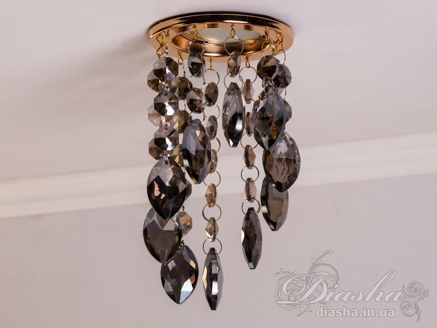 Точковий світильник із кришталевими підвісками