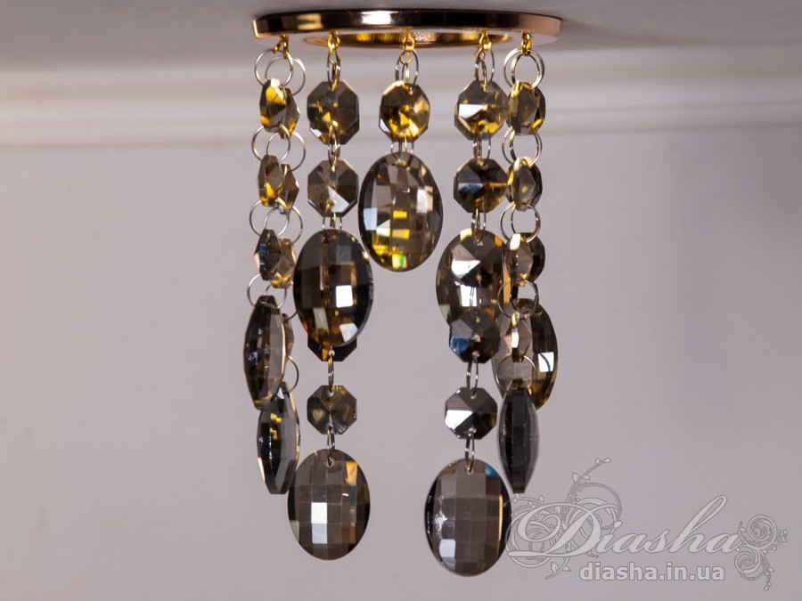 Точковий світильник із кришталевими підвісками