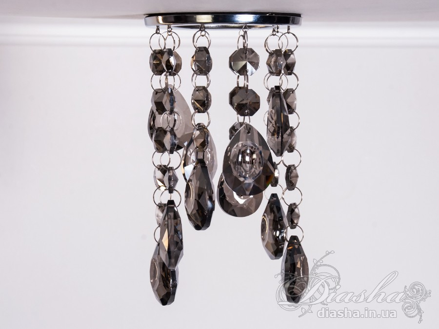 Точковий світильник із кришталевими підвісками