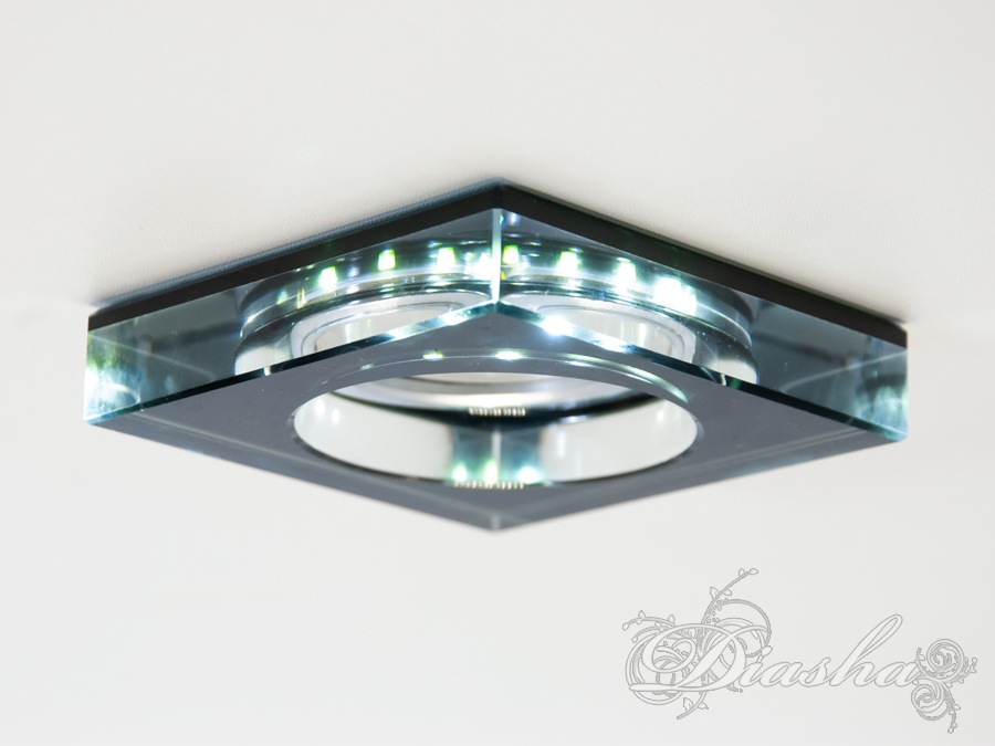 Точковий світильник SBT 6019BK чорний з вбудованим підсвічуванням