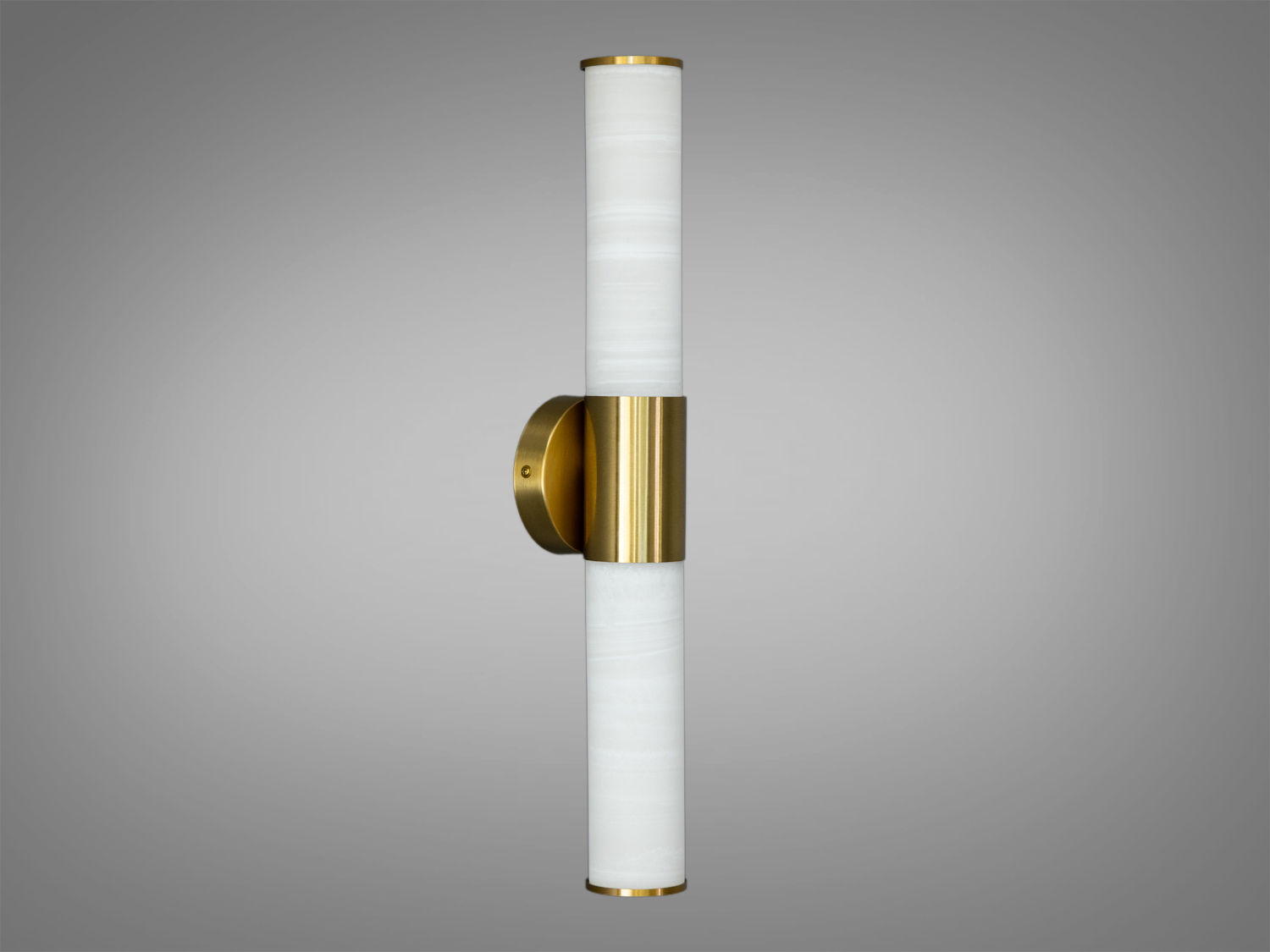 Вертикальний настінний світильник з циліндричним дизайном, металевий корпус, акриловий світловий модуль, ідеальний для освітлення коридорів.