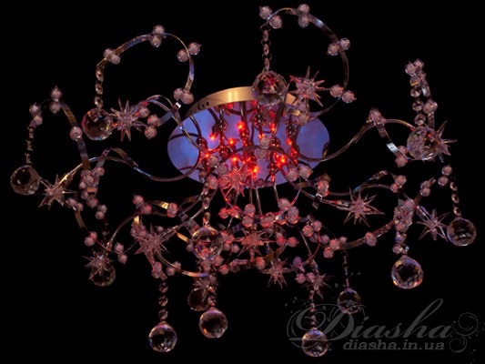 Галогенна люстра зі світлодіодною підсвіткою