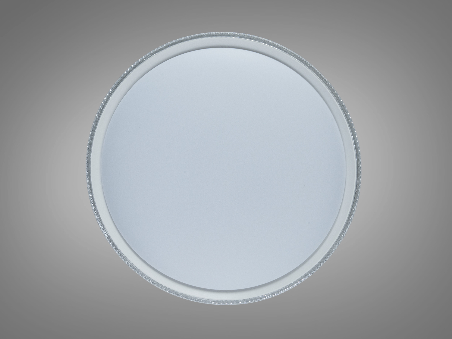 Мінімалістична кругла лампа для стелі з гладким дизайном. Відмінний вибір для офісних приміщень.