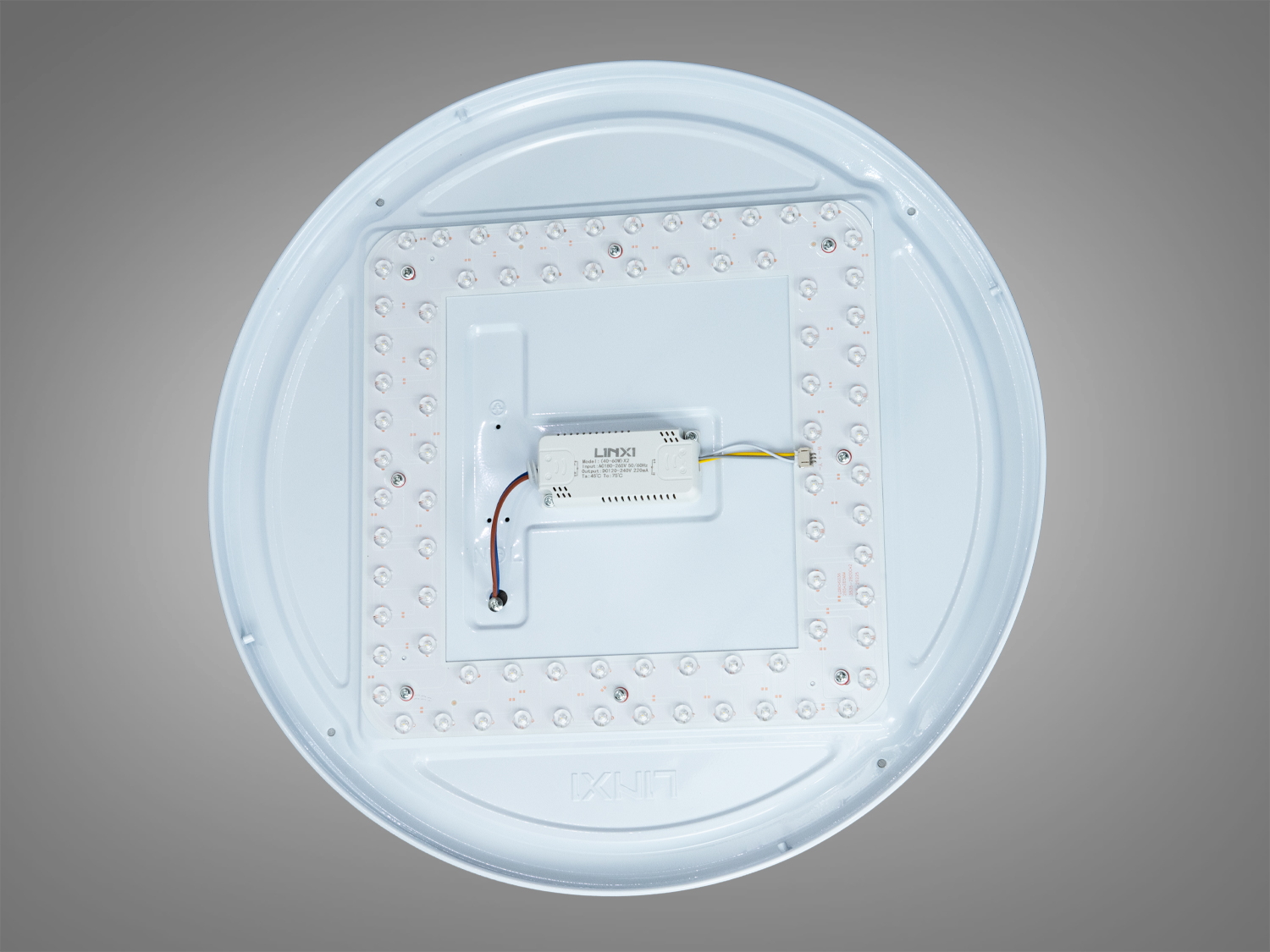 Світлодіодна стельова люстра біла 85 Вт 15 м²